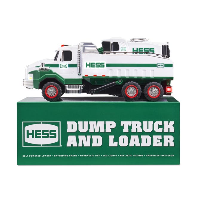 2017 hess dump truck and loader